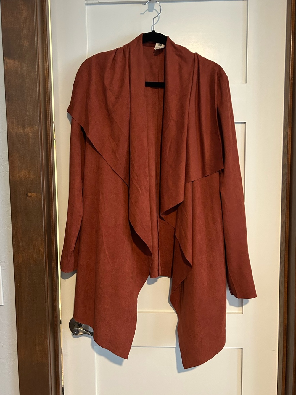 Flawless Faux Suede Duster Cardigan Size Large
